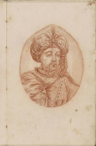 Portrait of a man in Eastern costume with a turban