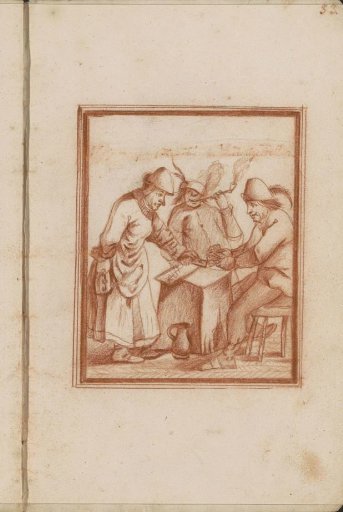 Peasants playing cards