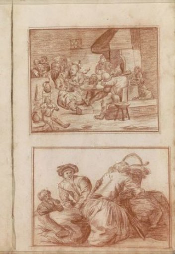 Interior of a tavern and a seated figure