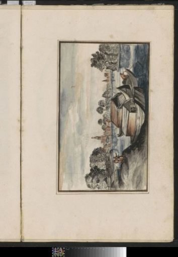 View of a city by the water