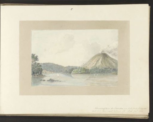 Gunung Api seen from the strait of Zonnegat