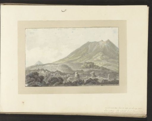 Burnt Corner, lava field on the mountain of Ternate