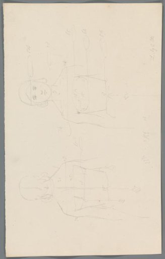 Proportion study of the upper body of a woman