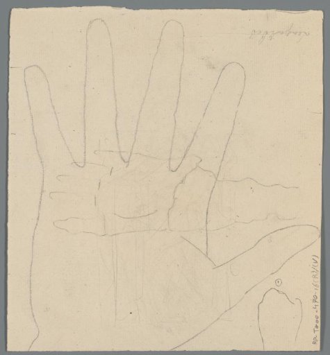 Outline of a hand