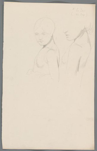 Study of a Young Woman with an Exposed Upper Body