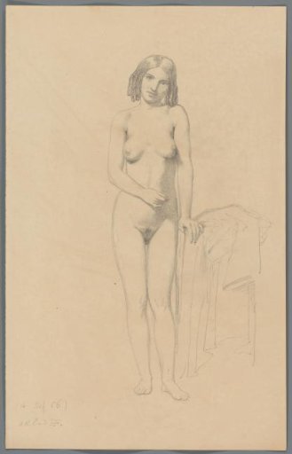 Nude young woman