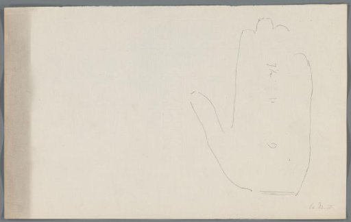 Outline of a hand