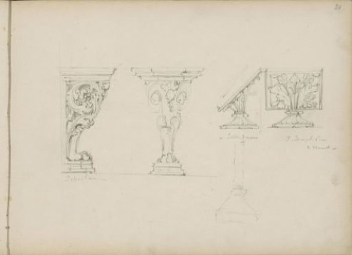 Pedestals and stands for missals, Schiedam