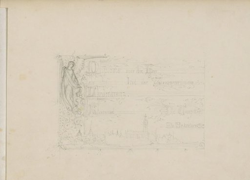 Design for a diploma of the singing society 'Liederkranz' in Roermond