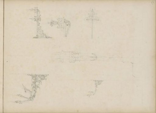 Designs for gas lighting for the Saint Servatius Basilica in Maastricht
