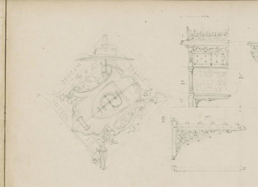 Tables and a coat of arms