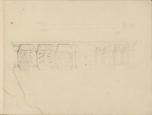 Balustrade with a Four-Leaf Motif