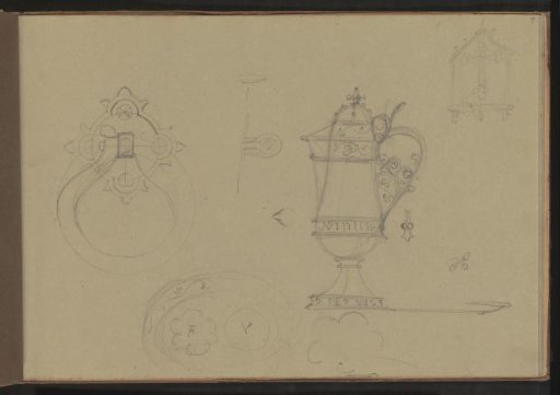 Study sheet, including a chalice