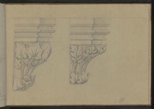 Capitals with leaf motifs