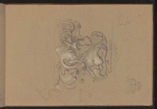 Capital with a foliate motif and scrollwork