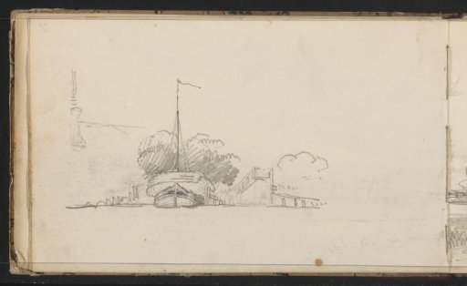 Sailing boat at a jetty