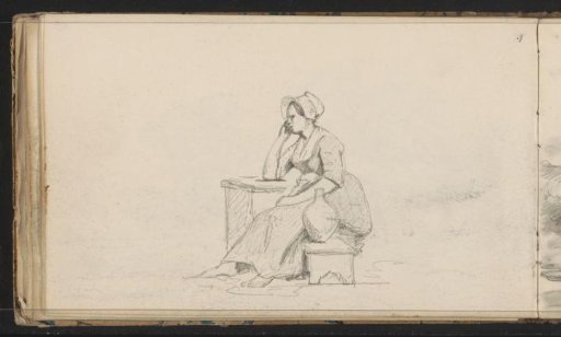 Seated woman with a jug
