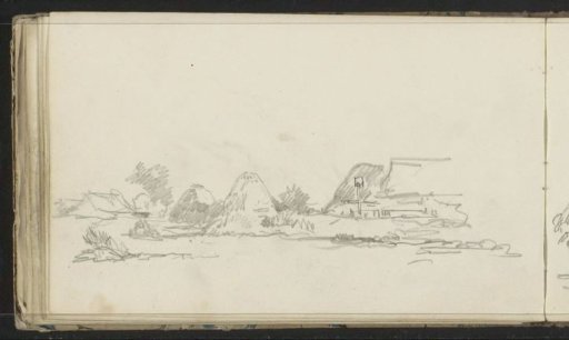 Landscape with Hay Bales
