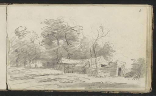 Landscape with a barn
