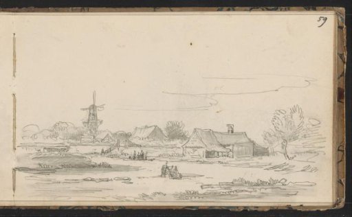 Landscape with Farmhouses and a Mill
