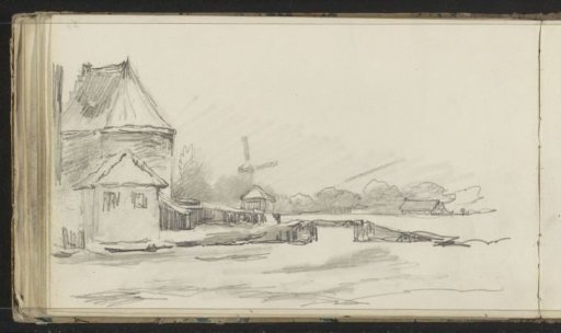 River Landscape with a Mill