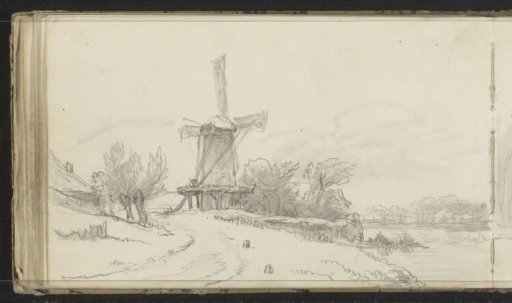River Landscape with a Mill