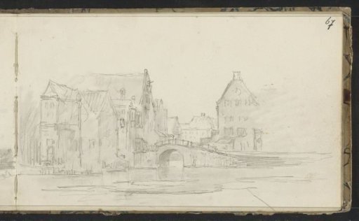 City View with a Bridge over a Canal