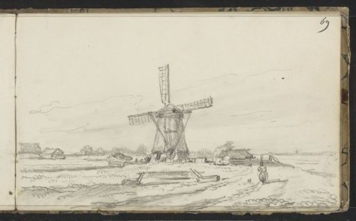 Figure on a Path Along a Mill