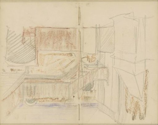 Interior with a fireplace and stairs to a gallery