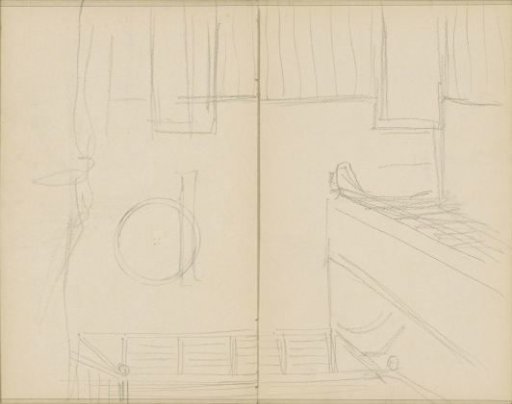 Interior with wainscoting