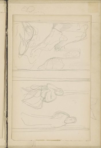 Design for a diptych with figures