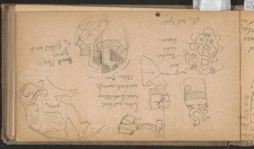 Helmet and heraldic symbols, after models from the thirteenth century AD