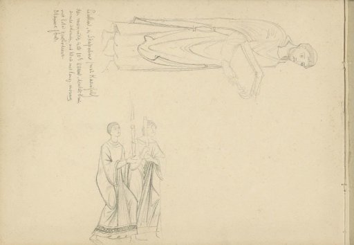 Monks in scapulars with chasubles