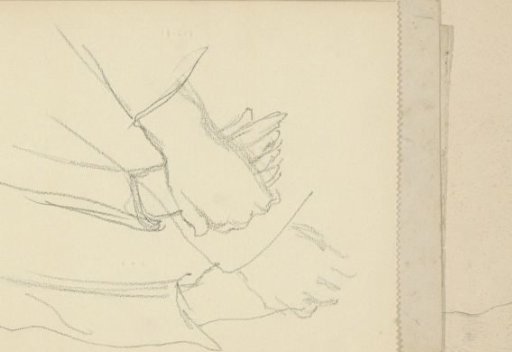 Two pairs of hands folded for the body