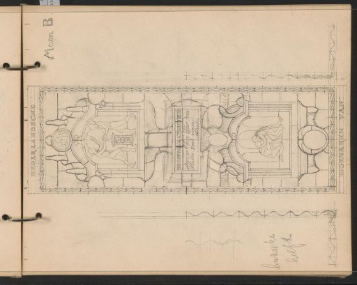 Design for a stained-glass window with the theme 'Readiness'