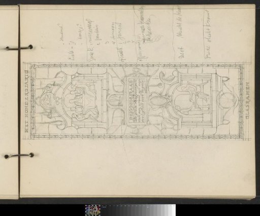 Design for a stained-glass window with the theme 'Good Advice'