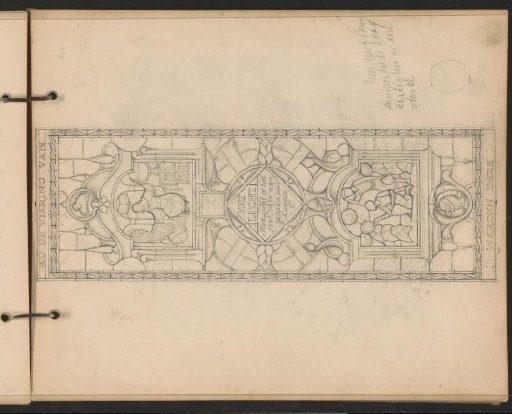 Design for a stained-glass window with the theme 'Light'