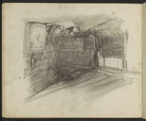 Interior of a barn