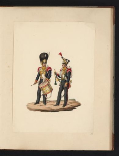 Drummer and Trumpeter of the Grenadiers, 1830-1831