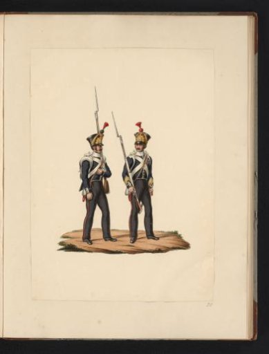 Corporal and Soldier of the Infantry, 1830-1831