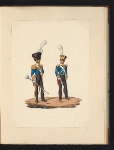 Drum Major and Musician of the Infantry, 1830-1831