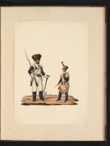 Sapper and Drummer of the Infantry, 1830-1831