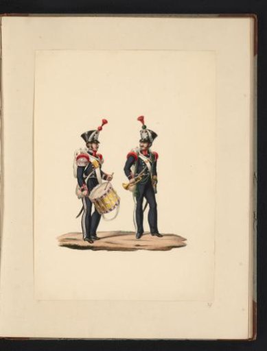 Drummer and Trumpeter of the Mobile Civic Guard, 1830-1831