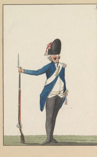 Grenadier of the Society for the Benefit of the Militia in Amsterdam, 1787