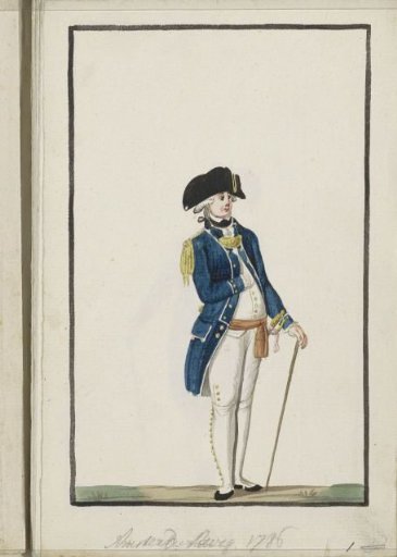 Uniform of the Amsterdam Civic Guard, 1786