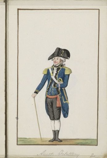 Uniform of the Amsterdam Artillery, 1786