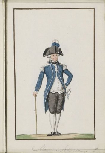 Uniform of the Haarlem Civic Guard, ca. 1785