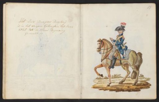 Uniform of the Cavalry of the Amsterdam Exercise Company, 1785