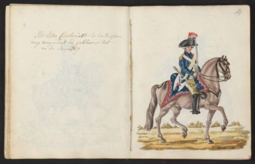 Uniform of the Cavalry of the Amsterdam Exercise Company, 1787