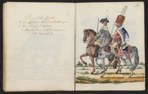 Prussian Hussars in Amsterdam
